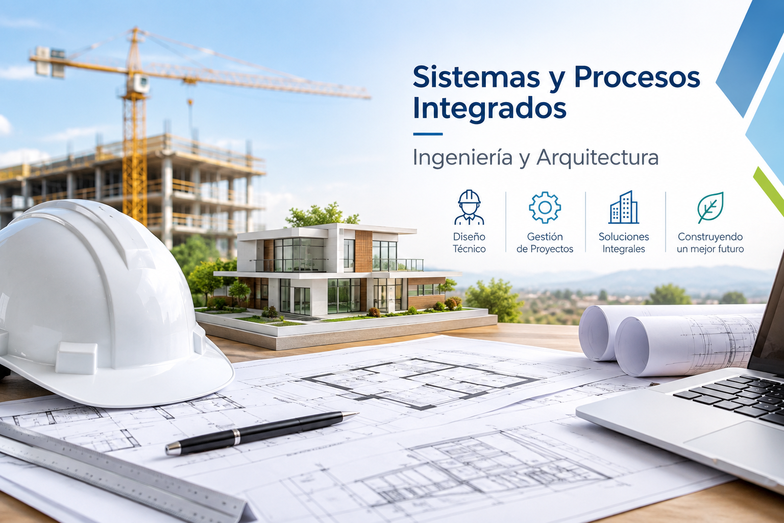 Planos, maqueta arquitectónica y obra civil